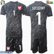 Polen Wojciech Szczesny #1 Keeper Bortedraktsett Barn EM 2024 Kortermet (+ Korte bukser)